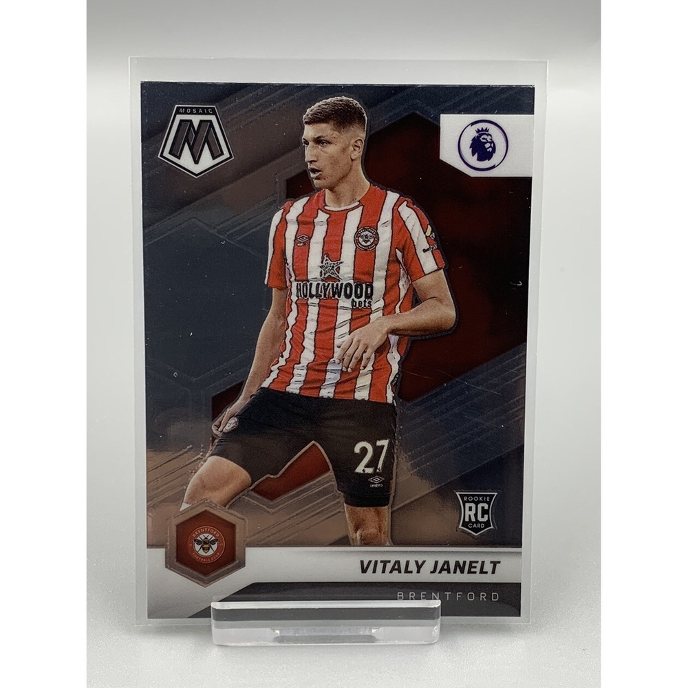 2021-22 Panini Mosaic Premier‎ Soccer Vitaly Janelt RC #79 Brentford
